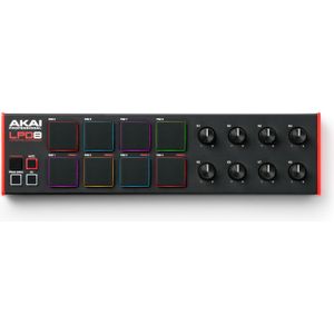 Akai Professional Padcontroller LPD8 MKII (Controller), MIDI-controller, Zwart