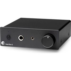 PremiumCord Pro-Ject Head Box E schwarz / Kopfhörerverstärker mit 6,3 mm und 3,5 mm Anschlüssen, Hoofdtelefoonversterkers, Zwart