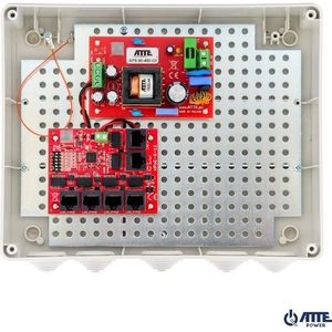 Atte Zestaw do 5 kamer IP-Switch PoE 5P+1UP IP-5-11-L3, Netwerkschakelaar