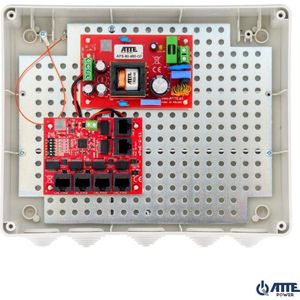 Atte - IP-Switch PoE 5P+1UP - Netwerkschakelaar - Zwart - 5 Poorten