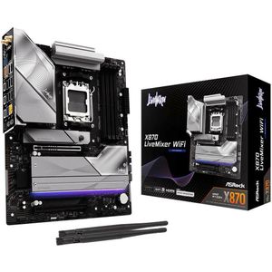 AsRock Mainboard X870 LiveMixer WiFi (AM5, AMD X870, ATX), Moederbord