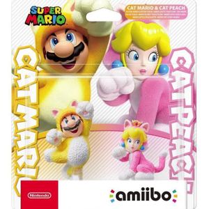 Nintendo Amiibo Dubbelpak Kat Mario en Kat Peach (2DS, Switch, Wii U, 3DS), Andere spelaccessoires, Veelkleurig