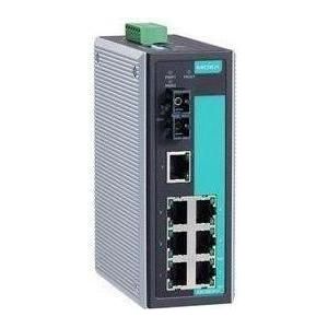 Moxa EDS-308-M-SC - Unmanaged Ethernet-switch met 7 10100BaseT(X)-poorten, 1 100BaseFX multimode poort, Netwerkschakelaar