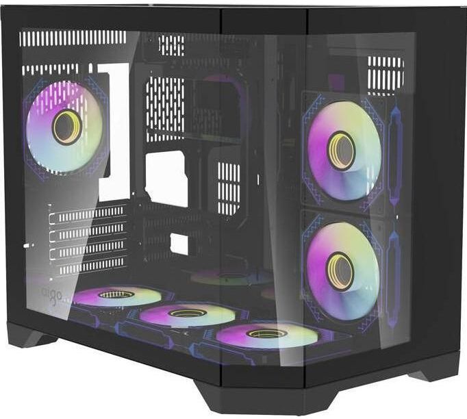 Darkflash - FT418 - PC-behuizing - Zwart - Gehard Glas - ARGB Ventilatoren