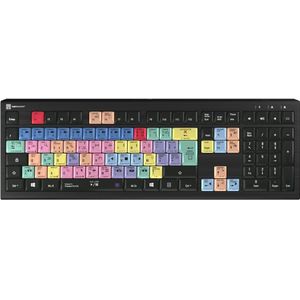 Logickeyboard Adobe Premiere Pro CC Astra2 BL fr. (PC) (FR, Bedraad), Toetsenbord, Zwart