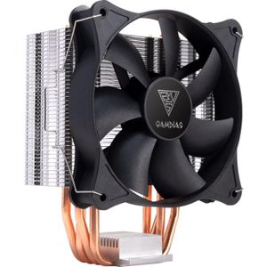 GAMDIAS Boreas E1-410 Mono - CPU Koeler - Zwart - 4 COPPER Heatpipes - TDP 200