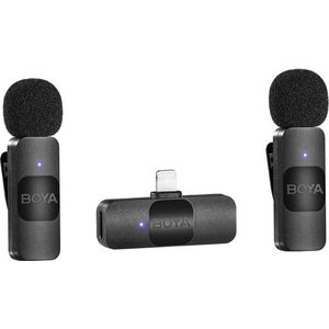 Boya BY-V2 draadloze microfoon voor Lightning (Podcasting, Interviews / presentaties, Live), Microfoon