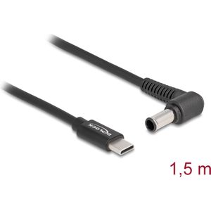 Delock Laadkabel USB-C naar Sony 6.0 x 4.3 mm stekker 1,5 m (1.50 m), Stroomkabel