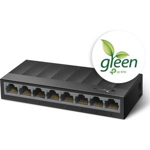TP-Link LS1008G Netwerkschakelaar Unmanaged Gigabit Ethernet 101001000 Zwart LS1 (8 ports), Netwerkschakelaar, Zwart