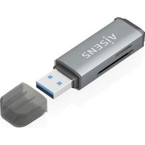Aisens ASCR-2A09-GR - Geheugenkaartlezer - Grijs - USB 3.2 Gen 1