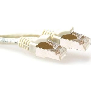 ACT Ivory 20 meter LSZH SFTP CAT6A patchkabel snagless met RJ45 connectoren (S/STP, S/FTP, CAT6a, 20 m), Netwerkkabel