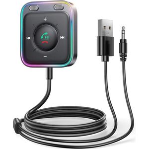 SIGN Aux Bluetooth Audio Adapter voor Auto - Zwart (Zender en ontvanger), Bluetooth audio-adapters, Zwart