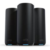 NETGEAR - Orbi RBE873B - Mesh WiFi - Zwart - WiFi 7 - 21000 Mbps - Tri-Band - 3-Pack