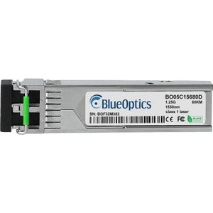 CBO Palo Alto Networks PAN-SFP-ZX Compatibel BlueOptics SFP BO05C15680D, Zendontvangers, Grijs