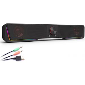 Redragon GS570 Darknets - Soundbar - Zwart - 2.0 Kanaals met RGB Verlichting