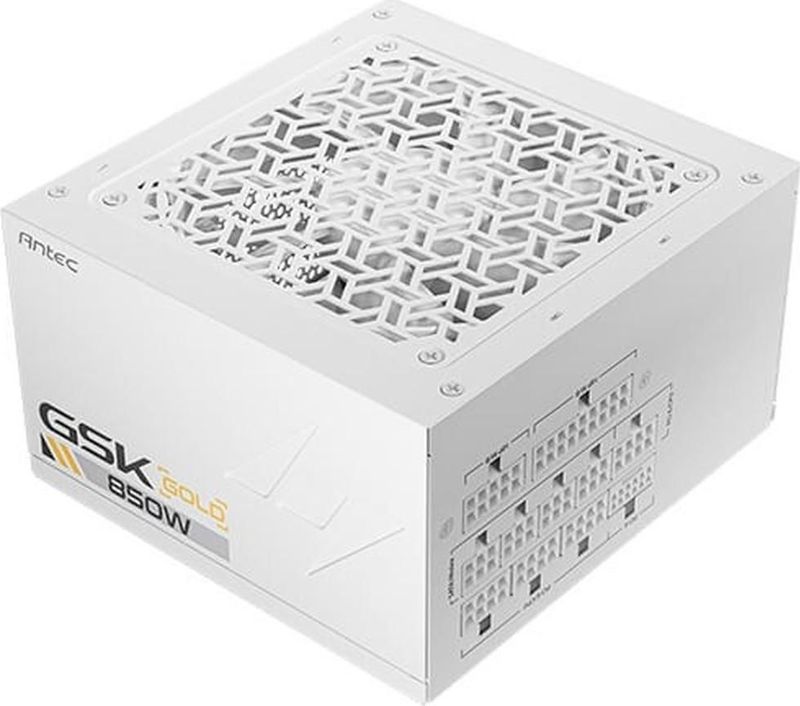 Antec - GSK 850 EC - PC Voeding - Wit - 850 Watt - ATX3.1/Gen5/Modulair/80+ Gold