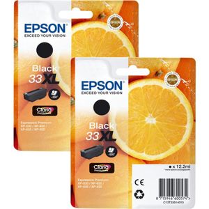 Epson - 33XL - Cartridge - Zwart - Duo Pack