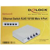 Delock 87588 Netwerk switch 4 poorten 100 MBit/s