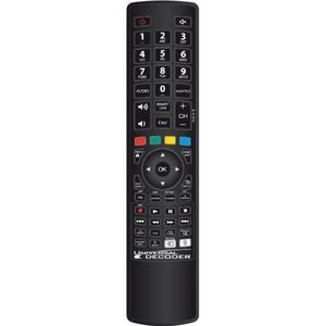 G.B.S. Elettronica 1704 Draadloze RF Afstandsbediening Universele Knoppen (Universele afstandsbediening), Afstandsbediening, Zwart