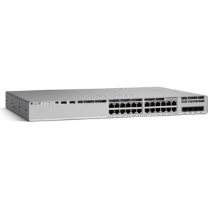 Cisco Catalyst 9200 24-poorts data only Network Essentials Gereviseerd (24 ports), Netwerkschakelaar, Grijs