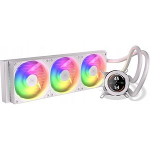 Krux HydroGlance 360 LCD White (weiss), CPU waterkoelers, Wit