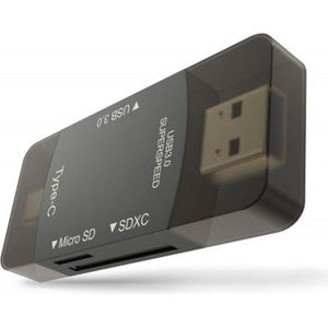 Newell - Hub OTG 3in1 - Geheugenkaartlezer - Grijs - Aluminium