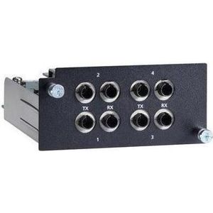 Moxa PM-7500-4MST - Fast Ethernet-module met 4 100BaseFX multimode poorten met ST-aansluitingen, compl. (4 ports), Netwerkschakelaar