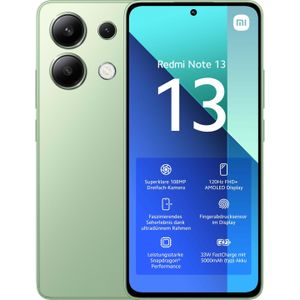 Xiaomi - Redmi Note 13 - Smartphone - Groen - 128 GB - 6.67 inch - Hybride Dubbele SIM - 4G