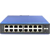 Digitus - Gigabit Ethernet PoE Industrial Switch - 16 Poorten - Robuust