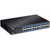 TRENDnet - TEG-S24DG - Netwerk Switch - Zwart - 24 x Gigabit RJ-45-poorten