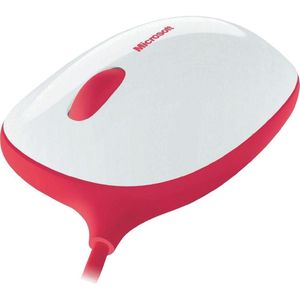Microsoft - Express - Muis - Wit/Rood - BlueTrack-technologie
