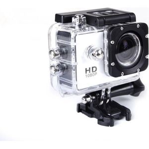 Whitenergy - Action Camera - Wit - HD 1080P - Waterdicht - 75° Gezichtsveld