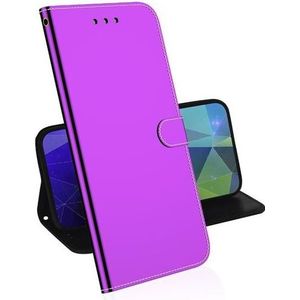 MU Style Mirror Surface Bookcover Serie (Galaxy A71), Smartphonehoes, Paars