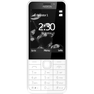 Nokia 230 Dual SIM 16MB, Zilver (2.80"", 0 MB, 2 Mpx), Sleutel mobiele telefoon, Zilver