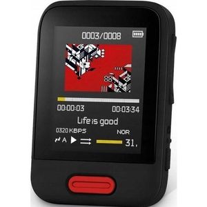 Sencor SFP 7716BK zwart / MP3- MP4-speler / 1,8" TFT / 16GB / MicroSD (16 GB), MP3-speler + draagbare audioapparatuur, Zwart