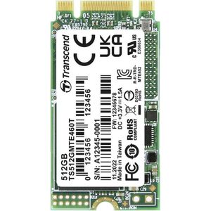 Transcend MTE460T - 512 GB - Interne M.2 PCIe NVMe SSD - 2242 - PCIe NVMe 3.0 x2