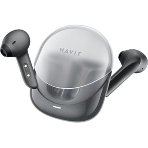 Havit Modern Buds Bluetooth Kopfhörer (4.50 h, Draadloze), Koptelefoon, Zwart