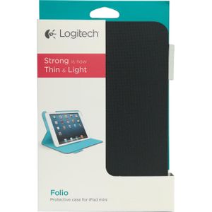 Logitech Folio beschermhoes (iPad mini), Tablethoes, Zwart