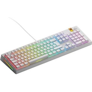 Glorious GMMK 3 HE 100% Custom Gaming Keyboard - Pre-Built, ISO (DE), Fox HE Switches, wit (DE, Bedraad), Toetsenbord, Wit
