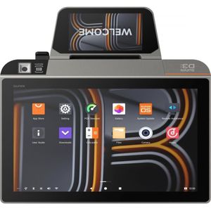 Sunmi Terminal D3 Mini GMS, Android 13, 10.1+4, 3/32 GB,P camera, 4G, vingersensor, 80 mm printer, scanner (2D-streepjescodes), Barcode scanner
