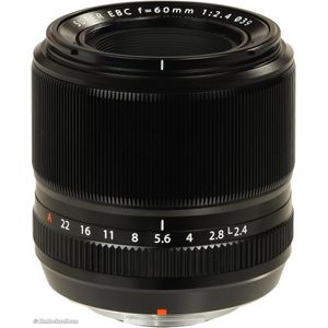 Fujifilm Fujinon XF 60mm f/2.4 R Macro (Fujifilm Fujinon XF, APS-C / DX), Objectief, Zwart