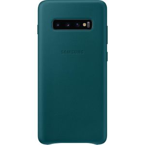 Samsung Lederen omslag (Galaxy S10+), Smartphonehoes, Groen