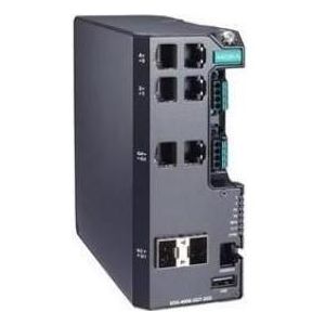 Moxa EDS-4008-2GT-2GS-HV-T - Beheerde Gigabit Ethernet-switch met 4 10/100BaseT(X)-poorten, Netwerkschakelaar