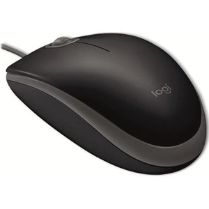 Logitech B110 (Bedraad), Muis, Zwart