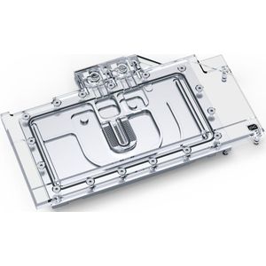 Alphacool IJsblok Aurora GPX-N RTX 3090 Ti Suprim X met achterplaat - Acryl + Nikkel, GPU waterkoelers