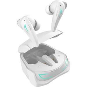 White Shark GEB-TWS96 Titaanwit (ANC, 7 h, Draadloze), Koptelefoon, Wit