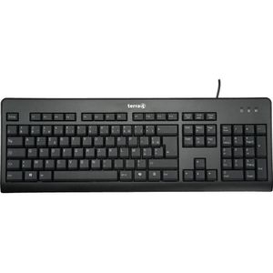 Wortmann TERRA Toetsenbord 1500 met snoer (FR) USB zwart/noir Cop (FR, Bedraad), Toetsenbord, Zwart
