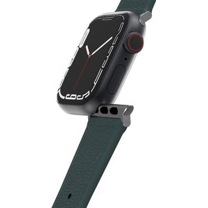 OtterBox Symmetrie Cactus lederen horlogeband voor Apple Watch 9/8/7 45mm (Veganistisch leer, Horloge Series 3 42mm, Apple Watch Series 10), Horlogebandjes, Groen