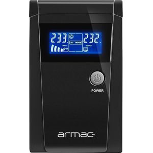 Armac - Office Line - Noodstroomvoorziening UPS - Zwart - 850 VA - Lijninteractief