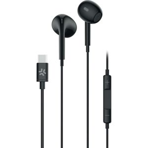 Celly UP1300TYPECBK (Bedraad), Koptelefoon, Zwart